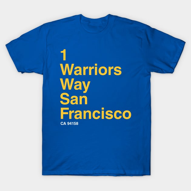 Golden State Warriors Basketball Arena T-Shirt by Venue Pin